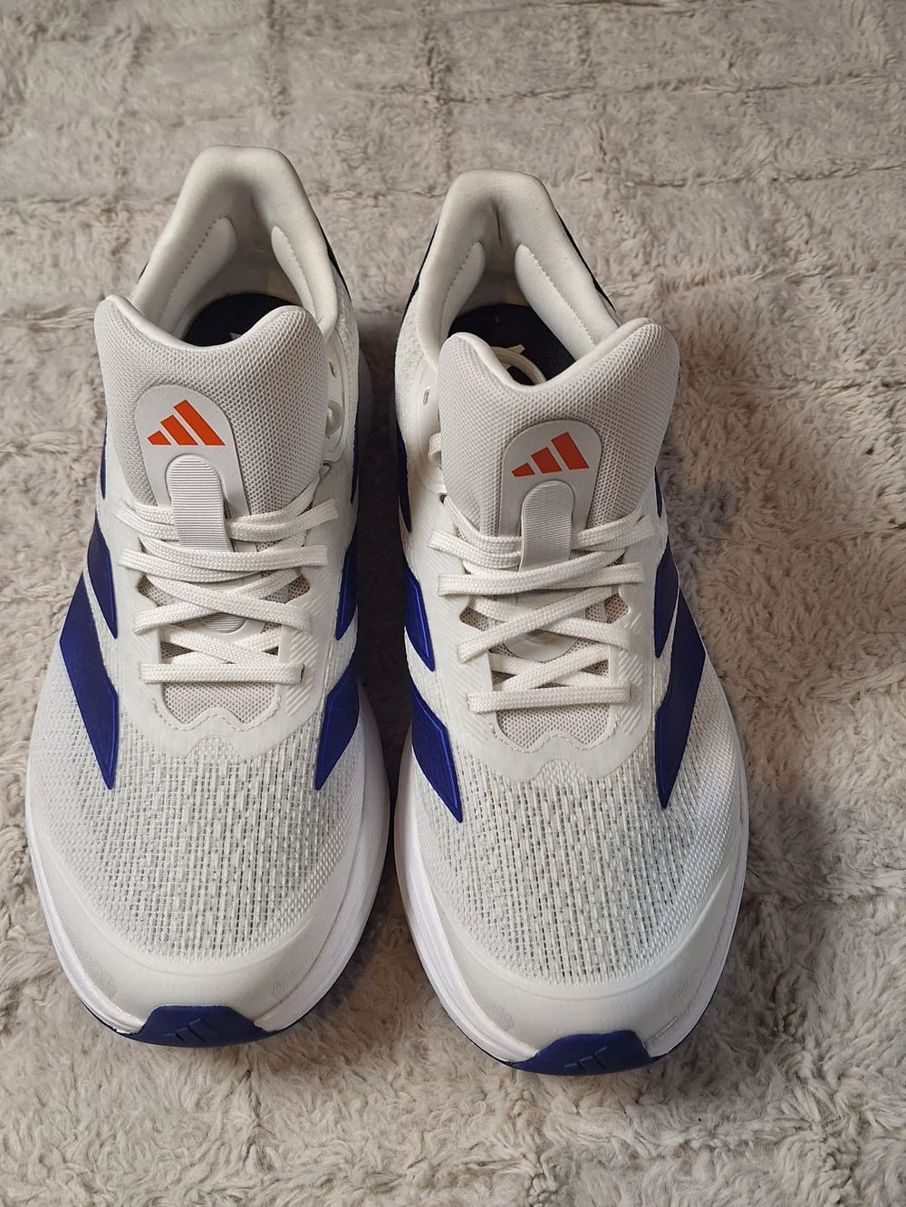 Adidas Men’s White & Blue Running Shoes